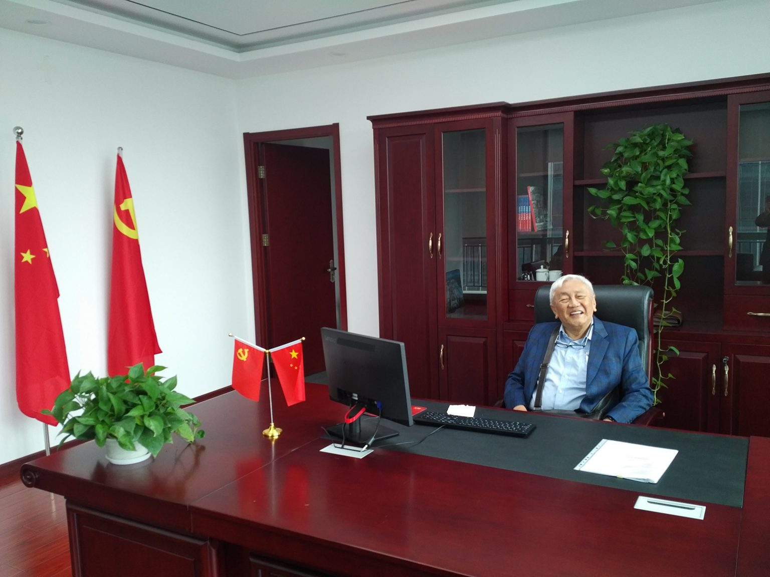 Mr. Khoo at the PRC joint venture office